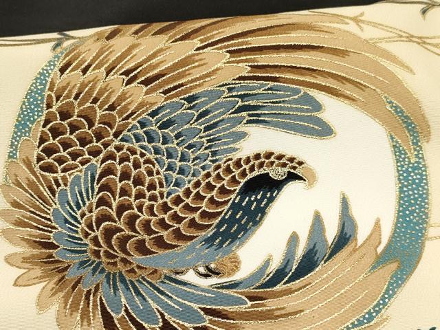 平和屋着物[]子供　男の子　羽織　鷹　鷲　龍　兜　矢羽松葉文　金彩　DABA3832ma