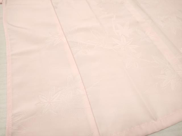 平和屋着物[]子供　女の子　長襦袢　単衣　楓地紋　虹色　半衿刺繍　洗える着物　DABA3836ma