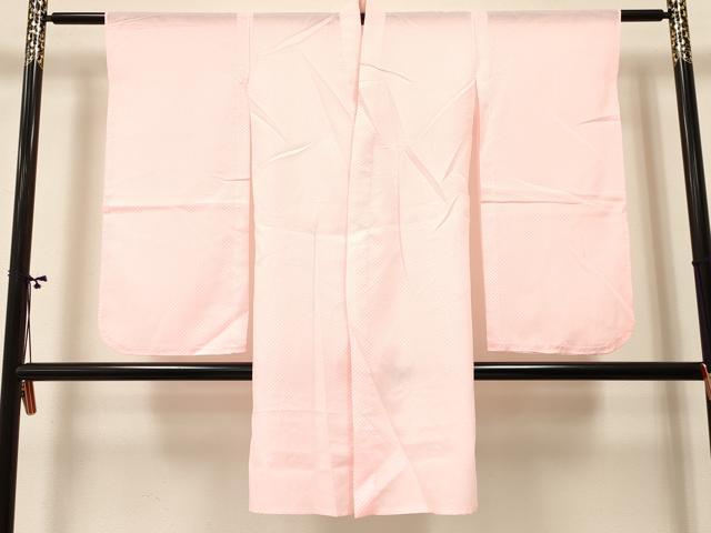 平和屋着物[]七五三　女の子　７歳　祝着　四つ身　長襦袢(単衣)セット　草花文　暈し染め　金彩　未使用　DABA3842ma