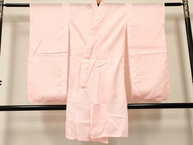平和屋着物[]七五三　女の子　７歳　祝着　四つ身　長襦袢(単衣)セット　草花文　暈し染め　金彩　逸品　未使用　DABA3844ma