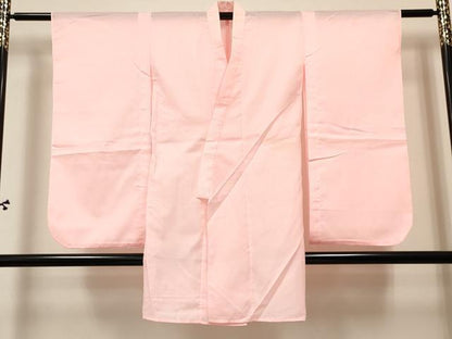 平和屋着物[]七五三　女の子　７歳　祝着　四つ身　長襦袢(単衣)セット　鼓花文　暈し染め　金銀彩　逸品　DABA3849ma