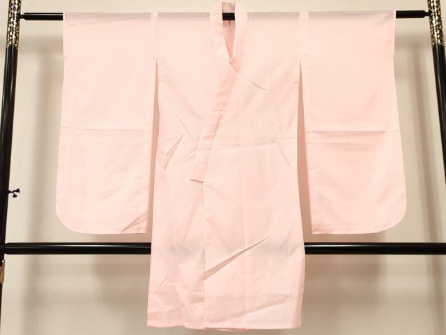 平和屋着物[]七五三　女の子　７歳　祝着　四つ身　長襦袢(単衣)セット　鴛鴦花文　暈し染め　金銀彩　逸品　DABA3850ma