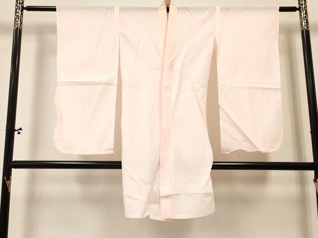 平和屋着物[]七五三　女の子　７歳　祝着　四つ身　長襦袢(単衣)セット　地紙牡丹飛鶴花文　金彩　DABA3852ma