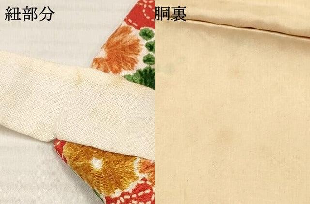 平和屋着物[]七五三 女の子 ３歳 祝着 三つ身 絞り 流水花文 逸品 DABA3873ma