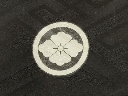 平和屋着物[]七五三　男の子　子供　祝着　襦袢付き　鷹　鷲　絵巻笹松文　金彩　逸品　DABA3900ma