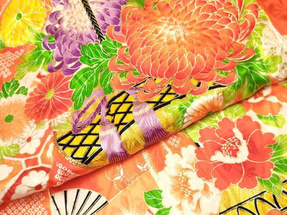 平和屋着物[]お宮参り　女の子　祝着　産着　初着　のしめ　駒刺繍　熨斗花籠文　金彩　逸品　DABA3917ma