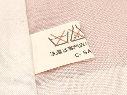 平和屋着物[]七五三　女の子　７歳　祝着　四つ身　束ね熨斗鈴扇面花文　暈し染め　金銀彩　逸品　DABA3991ma