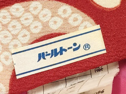 平和屋着物[]七五三　女の子　３歳　祝着　三つ身　花唐草文　洗える着物　DABA3997ma