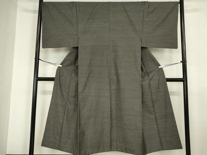 平和屋着物●男性 本場大島紬 アンサンブル 長襦袢(単衣) 100亀甲 総詰め 福山ナスミ作 証紙付き 正絹 逸品 DABA4016az
