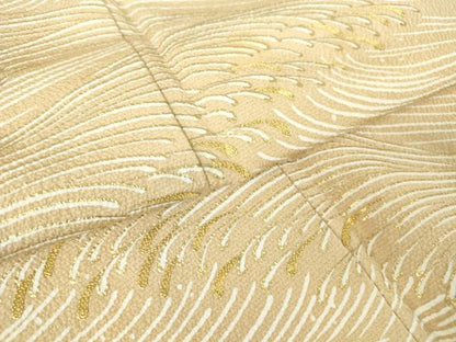 平和屋着物●訪問着　駒刺繍　流水文　金彩　正絹　逸品　DABA4083az
