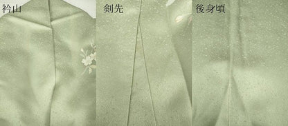 平和屋着物●訪問着　吉祥地紙花文　金彩　正絹　逸品　DABA4084az