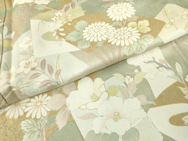 平和屋着物○訪問着 花鳥文 金彩 正絹 逸品 AABD8489fy｜平和屋着物