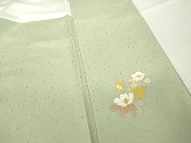 平和屋着物●訪問着　吉祥地紙花文　金彩　正絹　逸品　DABA4084az