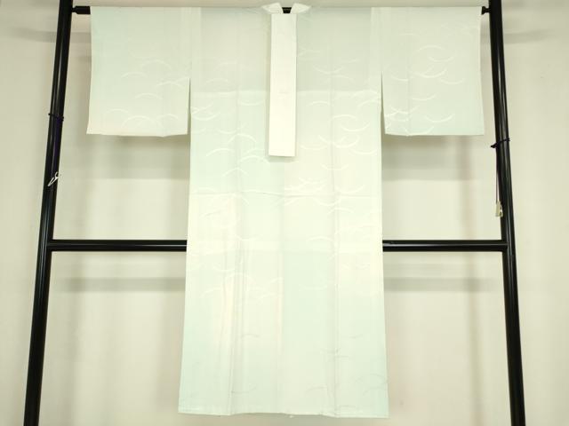 平和屋着物●長襦袢　無双仕立て　雪芝地紋　暈し染め　正絹　逸品　DABA4088az