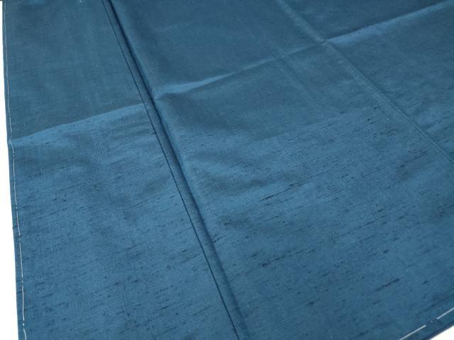 平和屋着物●男性　紬　紺色　キングサイズ　正絹　逸品　未使用　DABA4095az