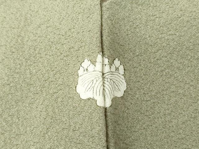 平和屋着物●上質な色無地　利休鼠色　正絹　逸品　DABA4101az 平和屋着物○上質な色無地 利休鼠色 正絹 逸品 DABA4101az