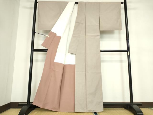 平和屋着物●都喜ヱ門 本場大島紬 利休趣 霞文 藤絹織物謹製 証紙付き 正絹 逸品 未使用 DABA4110az