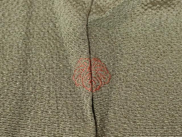 平和屋着物●訪問着 総刺繍 零れ松葉 金糸 鬼しぼ縮緬 反端付き 正絹 逸品 DABA4111az