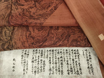 平和屋着物●訪問着 生紬 作家物 墨流し 手描き 証紙付き 正絹 逸品 未使用 DABA4112az