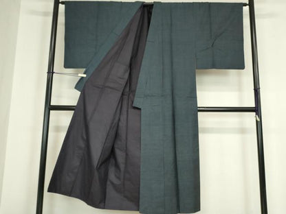 平和屋着物●男性　本場大島紬　100亀甲　総詰め　正絹　逸品　DABA4114az
