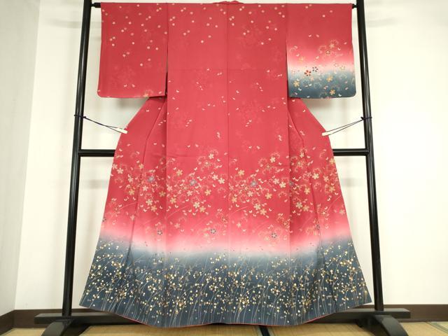 平和屋着物●訪問着　作家物　手描き　舞桜文　正絹　逸品　AABH9723ph 平和屋着物○訪問着 舞花文 桜 正絹 逸品 未使用 AAAW0071ph - メルカリ
