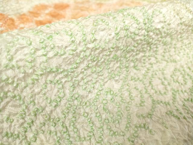 平和屋着物●訪問着　総絞り　雲取り七宝文　正絹　逸品　DABA4119az