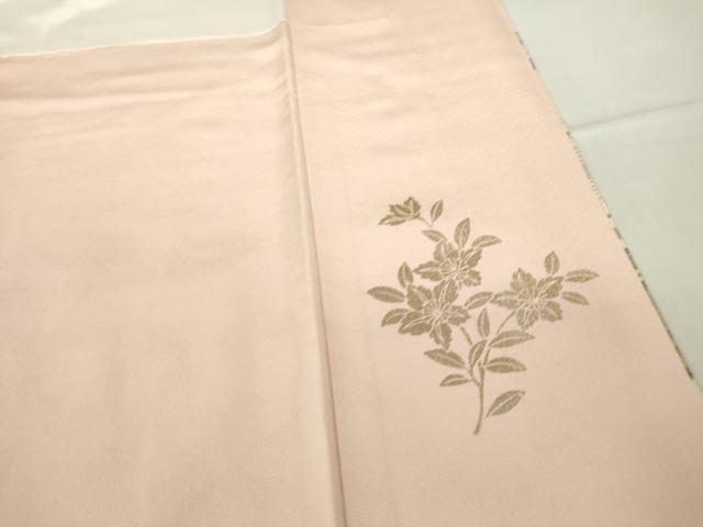 平和屋着物●訪問着　作家物　渡り橋花文　暈し染め　金銀彩　正絹　逸品　DABA4120az