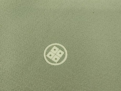 平和屋着物●豪華色留袖　友禅　作家物　鶴に若松葉　正絹　逸品　DABA4121az