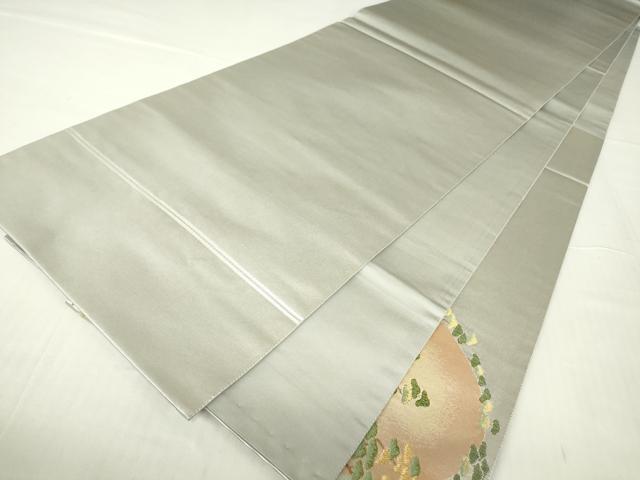 平和屋着物▼太鼓柄袋帯 流水松文 金糸 正絹 逸品 DABA4281az