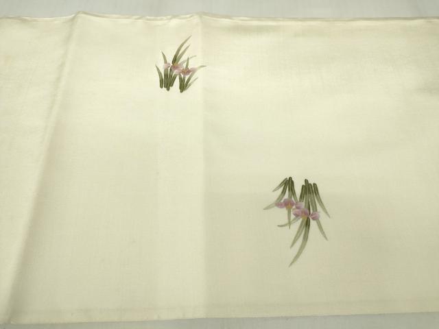 平和屋着物▼総刺繍 太鼓柄袋帯 鴛鴦花文 正絹 逸品 DABA4297az