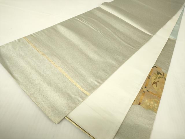 平和屋着物▼西陣　太鼓柄袋帯　天井花丸文　金彩　正絹　逸品DABA4331az