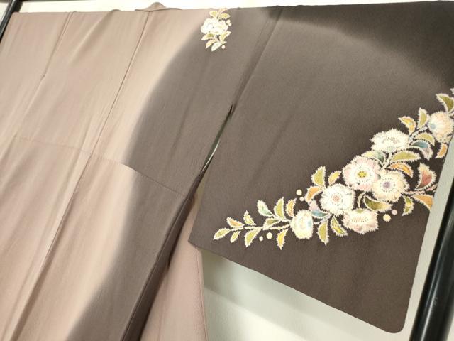 平和屋着物●訪問着 作家物 辻が花 暈し染め 鬼しぼ縮緬 金彩 正絹 逸品 DABA4385az