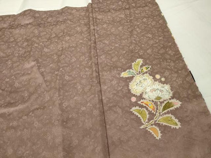 平和屋着物●訪問着 作家物 辻が花 暈し染め 鬼しぼ縮緬 金彩 正絹 逸品 DABA4385az