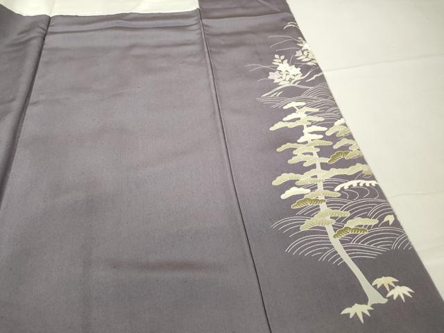 平和屋着物●訪問着 駒刺繍 宝尽くし楽器花文 暈し染め 金彩 反端付き 正絹 逸品 DABA4387az