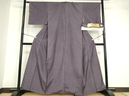 平和屋着物●本場染大島紬 霞文 証紙付き 正絹 逸品 DABA4390az