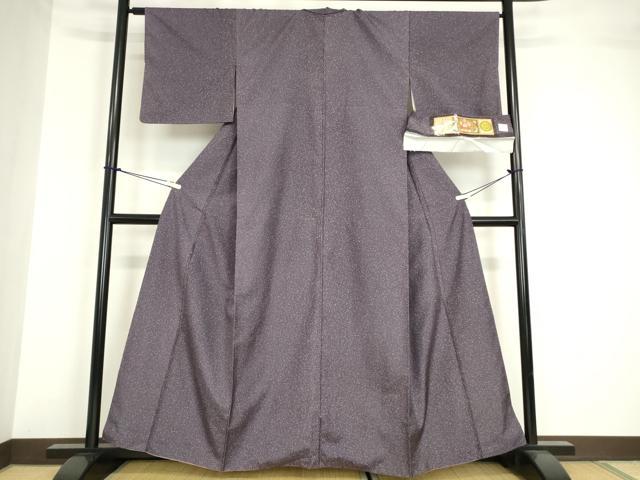 平和屋着物●本場染大島紬 霞文 証紙付き 正絹 逸品 DABA4390az