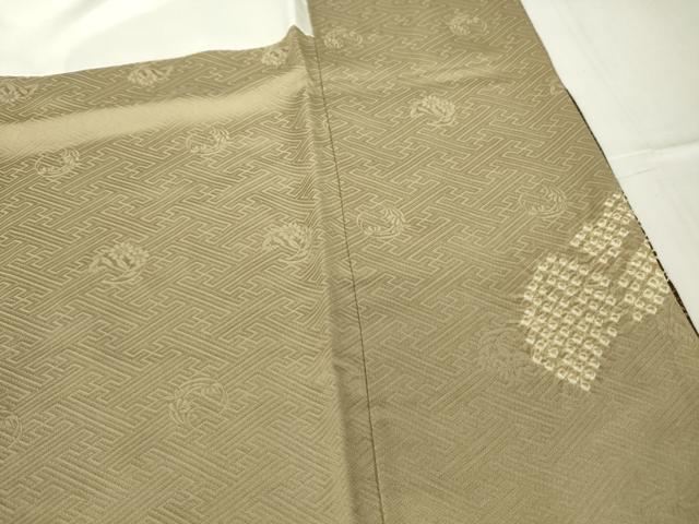 平和屋着物●訪問着 絞り 刺繍 籬花文 金彩 正絹 逸品 DABA4419az