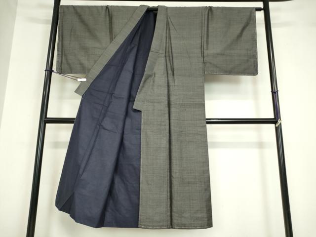 平和屋着物●男性 本場大島紬 80亀甲 総詰め 正絹 逸品 DABA4420az