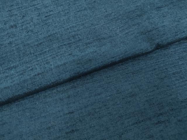 平和屋着物●男性 紬 紺青色 正絹 逸品 DABA4421az
