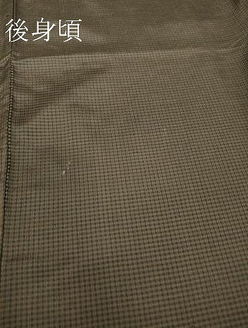 平和屋着物●男性 紬 格子 正絹 逸品 DABA4423az