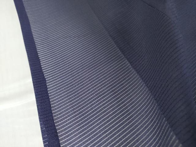 平和屋着物＊夏物 色無地 絽 鉄紺色 正絹 逸品 DABA4456az