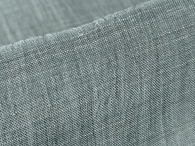 平和屋着物＊夏物 男性 小千谷ちぢみ 藍墨茶色 麻 逸品 DABA4463az