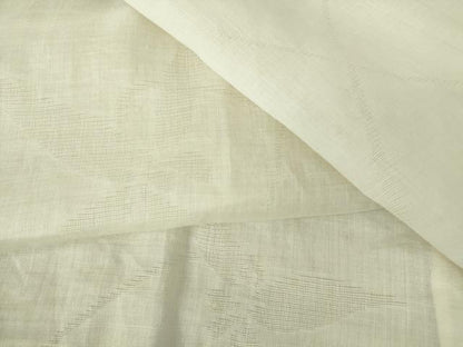 平和屋着物＊夏物 長襦袢 草花紋紗 鳥の子色 麻 逸品 DABA4466az