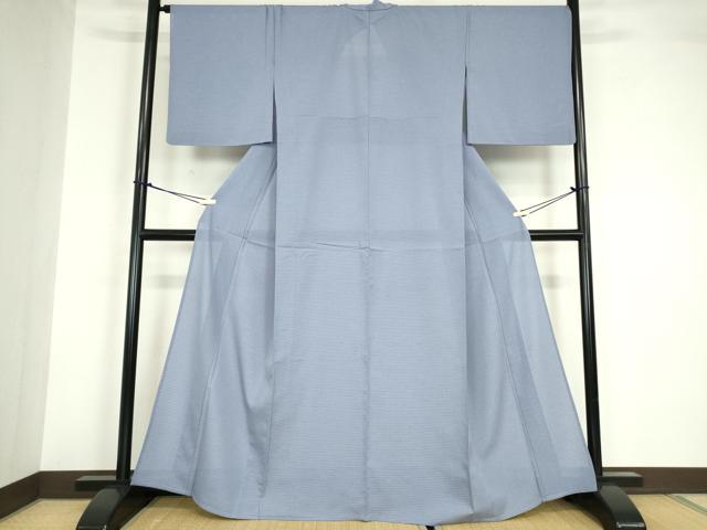 平和屋着物＊夏物 色無地 絽 紅碧色 洗える着物 DABA4474az