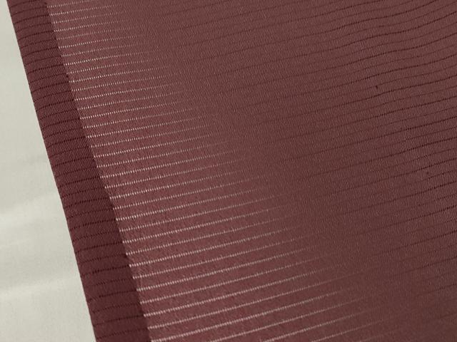 平和屋着物＊夏物 色無地 絽 麻蘇芳色 洗える着物 DABA4489az