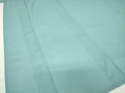 平和屋着物＊夏物 色無地 絽 新橋色 洗える着物 DABA4490az