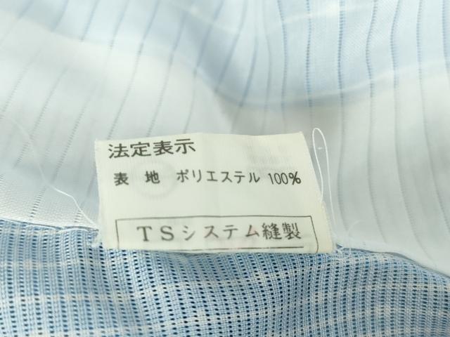 平和屋着物＊夏物 小紋 絽 縞 洗える着物 DABA4501az