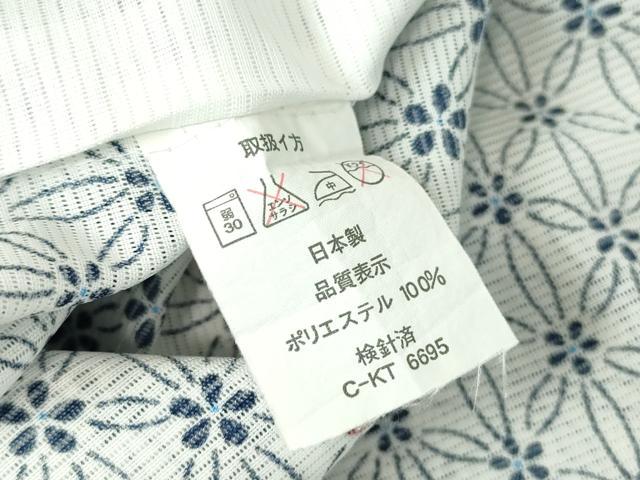 平和屋着物＊夏物 小紋 絽 花繋ぎ 洗える着物 DABA4511az