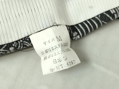 平和屋着物＊夏物 小紋 絽 流水七宝吉祥花文 黒地 洗える着物 DABA4515az