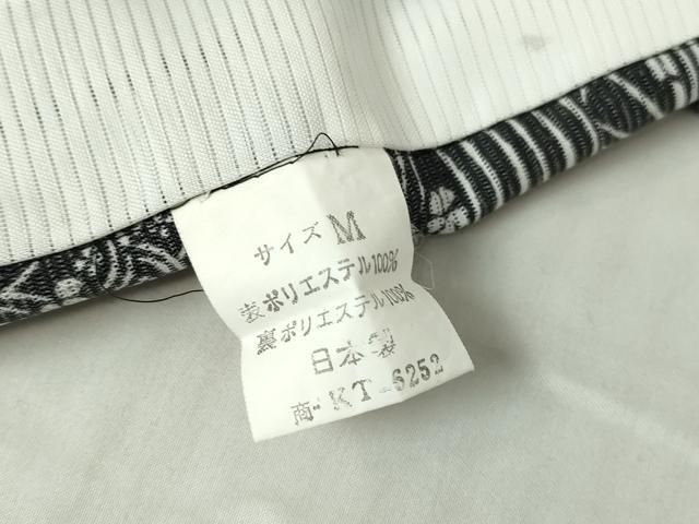平和屋着物＊夏物 小紋 絽 流水七宝吉祥花文 黒地 洗える着物 DABA4515az